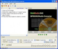 WinXMedia DVD MPEG/AVI/Audio Converter screenshot